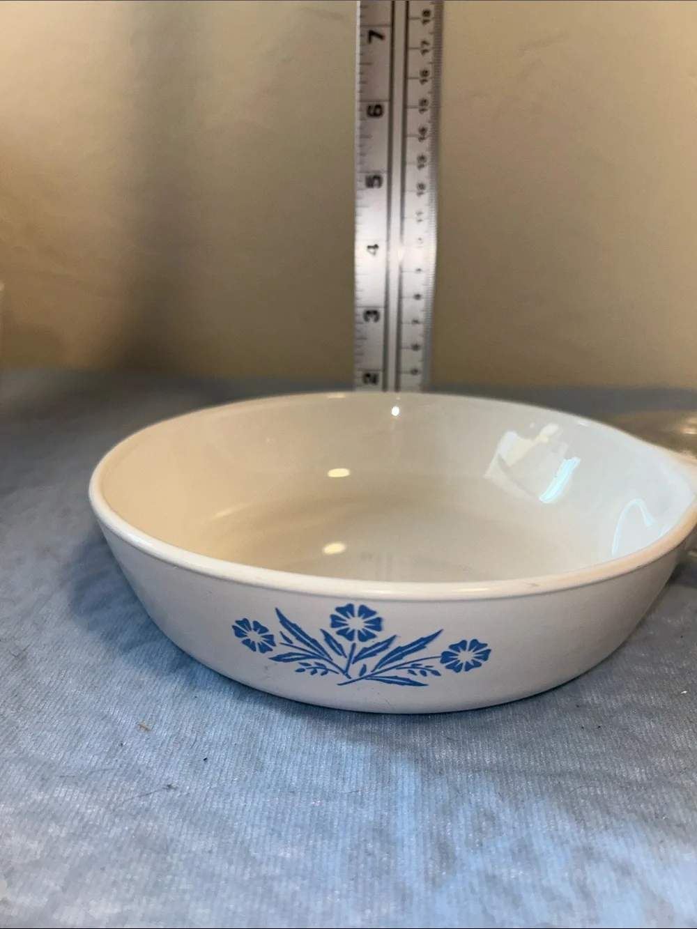 Corning Ware Blue Cornflower With Clear Lid